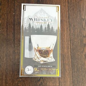 Personal Whiskey 3-Piece Set – Gray Glass & Stainless Steel